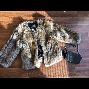 Faux fur coat